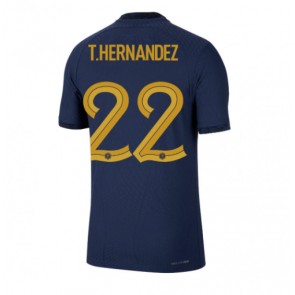 Maillot de foot France Theo Hernandez #22 Domicile Monde 2022 Manches Courte